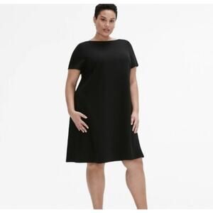 MM Lafleur Sheath Dress +2 Black Structured Workwear Minimalist Career Capsule